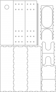 Caja rectangular (Tapa deslizable)