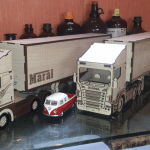 Tráiler con caja - Vector descarganle para corte CNC y grabado laser gratis | Stanser