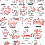 Catálogo de personajes navideños - Vector descarganle para corte CNC y grabado laser gratis | Stanser