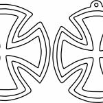 Cruz circular - Vector SVG DXF para CNC Router y Laser CO2 - Descargable gratis | Stanser