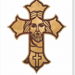 Cruz con el rostro de Jesús - Vector SVG DXF para CNC Router y Laser CO2 - Descargable gratis | Stanser