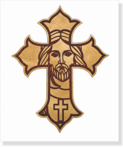 Cruz con el rostro de Jesús