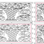 Caja con rosas - Vector SVG DXF para CNC Router y Laser CO2 - Descargable gratis | Stanser