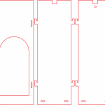Caja para vino con ventana - Vector SVG DXF para CNC Router y Laser CO2 - Descargable gratis | Stanser