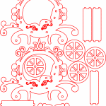 Carroza circular - Vector SVG DXF para CNC Router y Laser CO2 - Descargable gratis | Stanser