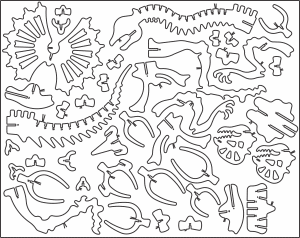 Dinosaurio Ceratopsier armable
