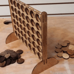 Juego "Conecta cuatro" - Vector descarganle para corte CNC y grabado laser gratis | Stanser