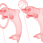Delfines - Vector descarganle para corte CNC y grabado laser gratis | Stanser