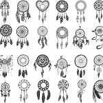 Atrapa sueños - Vector descarganle para corte CNC y grabado laser gratis | Stanser