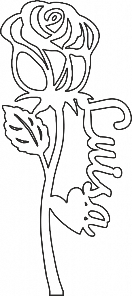 Flor de Luisa — vector para corte CNC