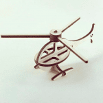 Helicóptero - Vector descarganle para corte CNC y grabado laser gratis | Stanser