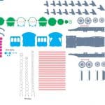 Locomotora portabotellas 2 - Vector descarganle para corte CNC y grabado laser gratis | Stanser
