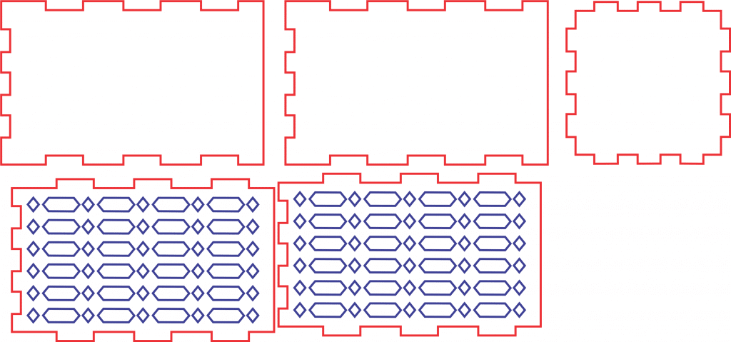 Lapicera con diamantes — vector para corte CNC