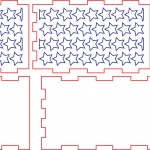 Lapicera de estrellas - Vector descarganle para corte CNC y grabado laser gratis | Stanser