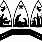 Nacimiento en triángulos - Vector descarganle para corte CNC y grabado laser gratis | Stanser