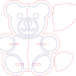 Esquinero de oso - Vector descarganle para corte CNC y grabado laser gratis | Stanser