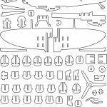 Avión "Spitfire" - Vector descarganle para corte CNC y grabado laser gratis | Stanser