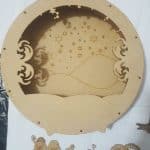 Nacimiento circular con fondo - Vector descarganle para corte CNC y grabado laser gratis | Stanser