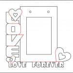 Portarretrato "Love forever" - Vector descarganle para corte CNC y grabado laser gratis | Stanser
