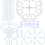 Porta conos con dulces - Vector SVG DXF para CNC Router y Laser CO2 - Descargable gratis | Stanser