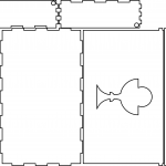 Caja rectangular con cáliz - Vector SVG DXF para CNC Router y Laser CO2 - Descargable gratis | Stanser