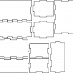 Caja rectángular - Vector SVG DXF para CNC Router y Laser CO2 - Descargable gratis | Stanser