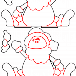 Servilletero de Santa Claus - Vector descarganle para corte CNC y grabado laser gratis | Stanser