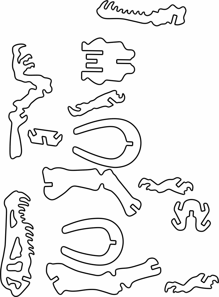 Espinosaurio — vector para corte CNC