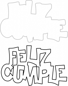 Texto «Feliz cumple»