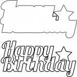 Texto "Happy Birthday" - Vector descarganle para corte CNC y grabado laser gratis | Stanser