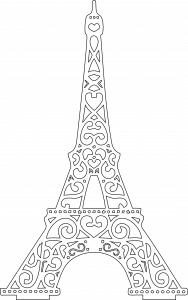 Torre Eiffel decorativa