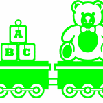 Tren de juguetes. - Vector descarganle para corte CNC y grabado laser gratis | Stanser