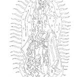 Imagen de Virgen de Guadalupe - Vector SVG DXF para CNC Router y Laser CO2 - Descargable gratis | Stanser