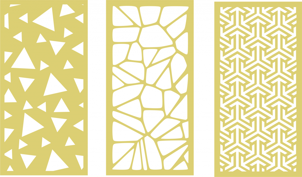 Vectores troquelados para mamparas — vector para corte CNC
