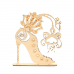 Zapato de mujer con flor - Vector SVG DXF para CNC Router y Laser CO2 - Descargable gratis | Stanser