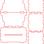 Alcancia trapecio - Vector SVG DXF para CNC Router y Laser CO2 - Descargable gratis | Stanser