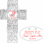 Cruz "Ángel de mi guarda" 1 - Vector SVG DXF para CNC Router y Laser CO2 - Descargable gratis | Stanser