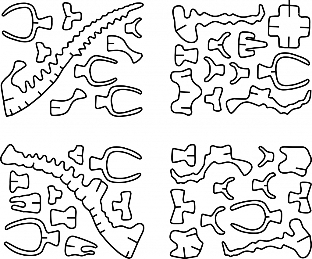 Apatosaurus (Dinosaurio) — vector para corte CNC