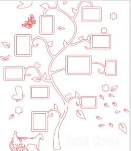 Árbol de fotos para pared