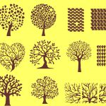 Árboles con hojas de corazón - Vector SVG DXF para CNC Router y Laser CO2 - Descargable gratis | Stanser