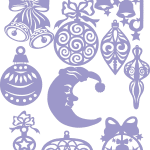 Esferas navideñas 2 - Vector descarganle para corte CNC y grabado laser gratis | Stanser