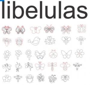 Libéluas y mariposas