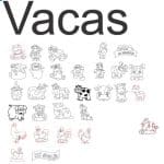 Vacas (Diferentes diseños) - Vector descarganle para corte CNC y grabado laser gratis | Stanser