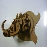 Cabeza de jabalí - Vector SVG DXF para CNC Router y Laser CO2 - Descargable gratis | Stanser
