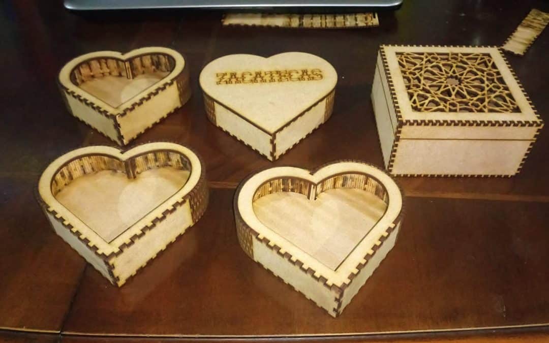 Caja con forma de corazón