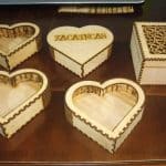 Caja con forma de corazón - Vector SVG DXF para CNC Router y Laser CO2 - Descargable gratis | Stanser