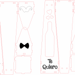 Cajas para cerveza "bigotes" - Vector SVG DXF para CNC Router y Laser CO2 - Descargable gratis | Stanser