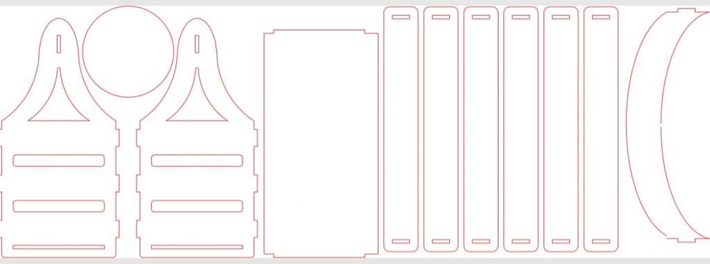Canasta 2 — vector para corte CNC