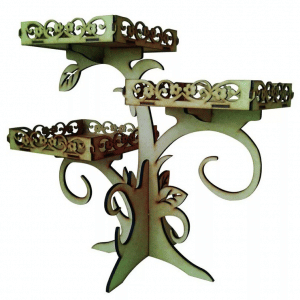 Árbol de tres charolas