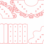 Exhibidor para mesa de dulces "Puente" - Vector SVG DXF para CNC Router y Laser CO2 - Descargable gratis | Stanser